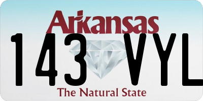 AR license plate 143VYL