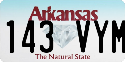 AR license plate 143VYM