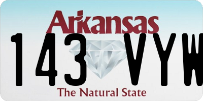 AR license plate 143VYW