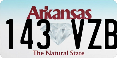 AR license plate 143VZB