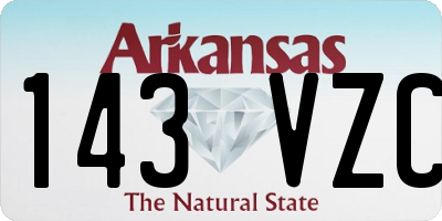 AR license plate 143VZC