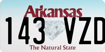AR license plate 143VZD