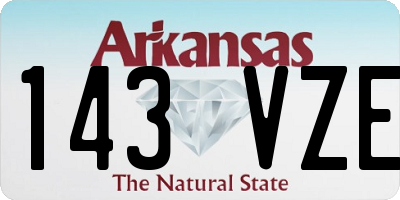 AR license plate 143VZE