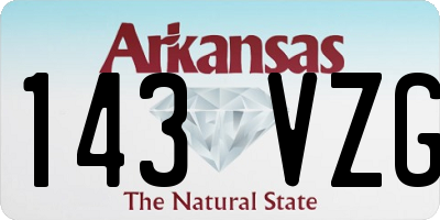 AR license plate 143VZG