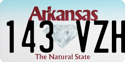 AR license plate 143VZH