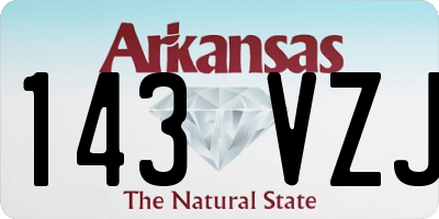 AR license plate 143VZJ