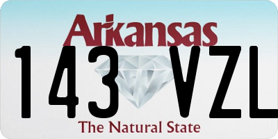 AR license plate 143VZL