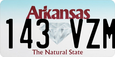 AR license plate 143VZM