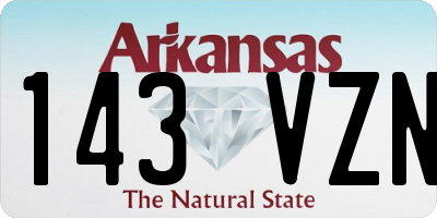 AR license plate 143VZN