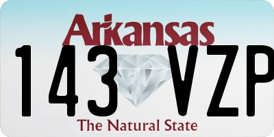 AR license plate 143VZP