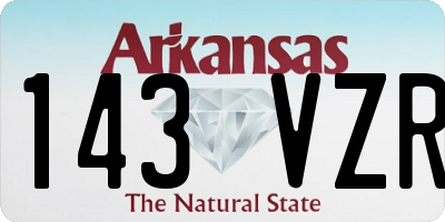 AR license plate 143VZR