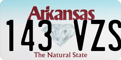 AR license plate 143VZS