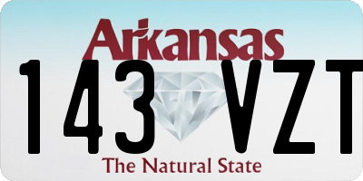 AR license plate 143VZT