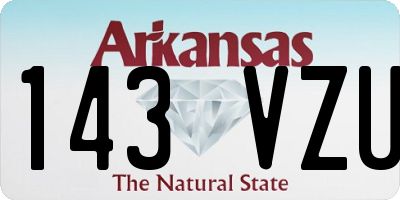 AR license plate 143VZU
