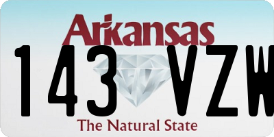 AR license plate 143VZW