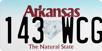 AR license plate 143WCG