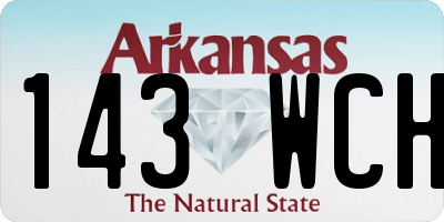 AR license plate 143WCH