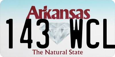 AR license plate 143WCL