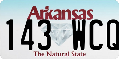 AR license plate 143WCQ