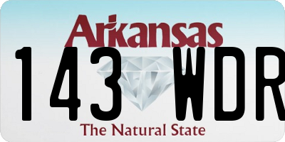 AR license plate 143WDR