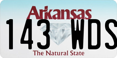 AR license plate 143WDS