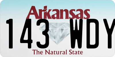 AR license plate 143WDY