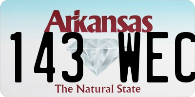 AR license plate 143WEC