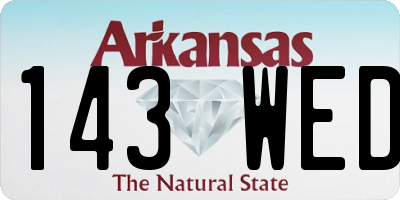 AR license plate 143WED
