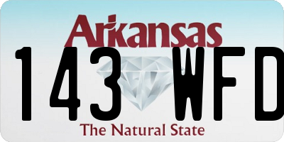 AR license plate 143WFD