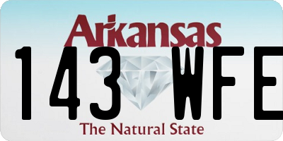 AR license plate 143WFE