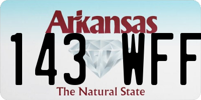 AR license plate 143WFF