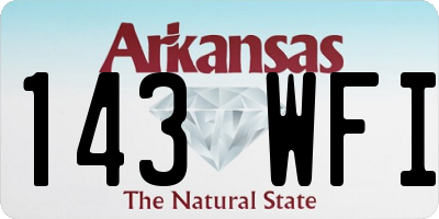 AR license plate 143WFI