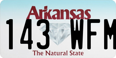 AR license plate 143WFM