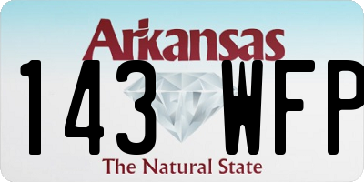 AR license plate 143WFP