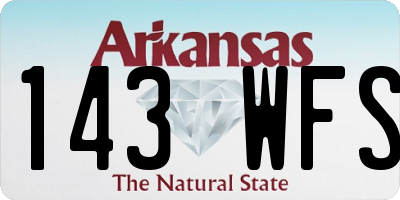 AR license plate 143WFS