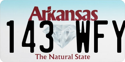 AR license plate 143WFY