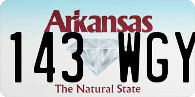 AR license plate 143WGY
