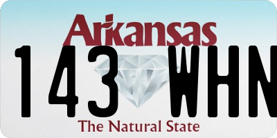 AR license plate 143WHN
