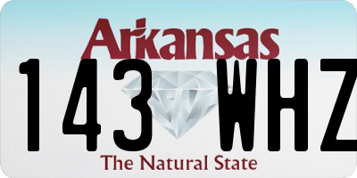 AR license plate 143WHZ