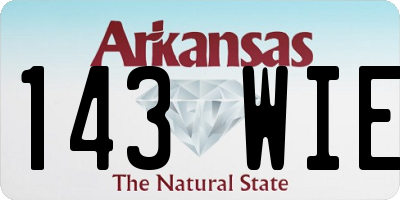 AR license plate 143WIE