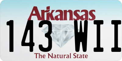 AR license plate 143WII