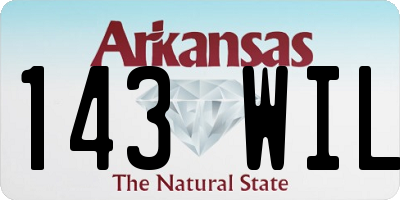 AR license plate 143WIL