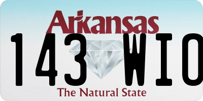 AR license plate 143WIO