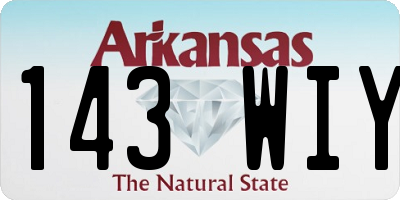 AR license plate 143WIY