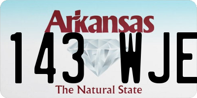 AR license plate 143WJE