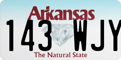 AR license plate 143WJY