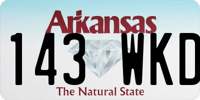AR license plate 143WKD