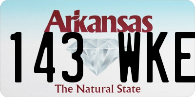 AR license plate 143WKE