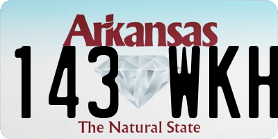 AR license plate 143WKH