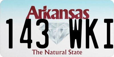 AR license plate 143WKI